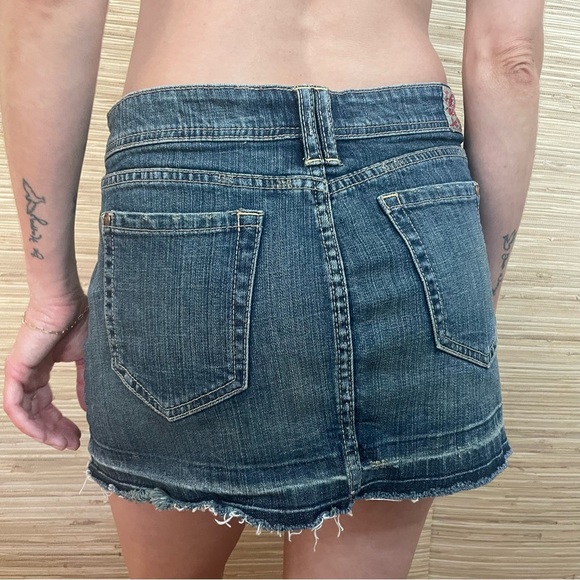 Wax Jeans Distressed Denim Mini Skirt - Picture 13 of 13